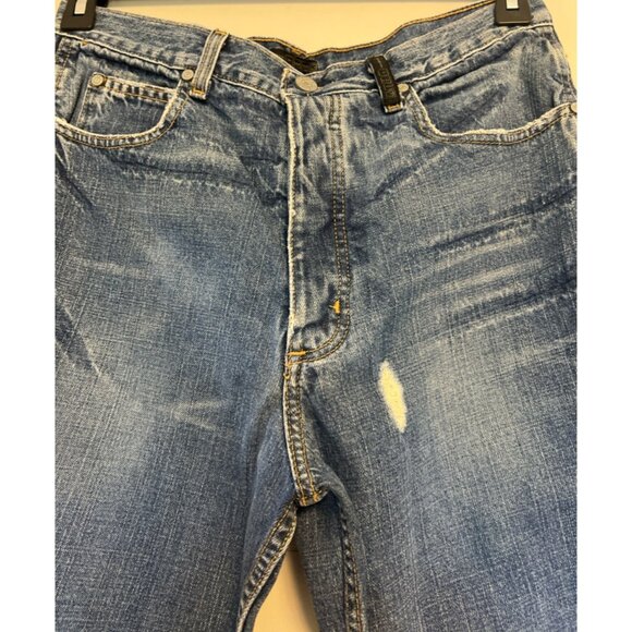 Jordan Two3 Men Distressed Blue Y2K Jeans Size 34 x 34 - Picture 6 of 11
